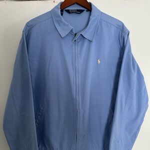 Ralph Lauren Lightweight Blue Shirt Jacket with Relaxed Fit